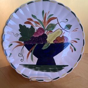 Old Blue Ridge Hand Painted Serving Decor Plate USA